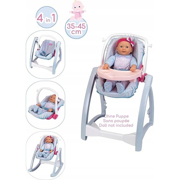 4-in-1-Stuhl für Prinzessin Coralie Klein-Puppen, Kinderspiele ab 3 Jahren