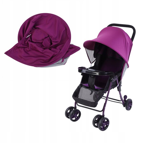 Universelle UV-Sonnenschutzhülle für Kinderwagen 85 x 48 cm, Lila