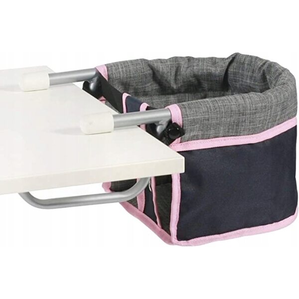 CHIC 2000 Bayer-Puppentischsitz aus Metall und schwarzem Stoff
