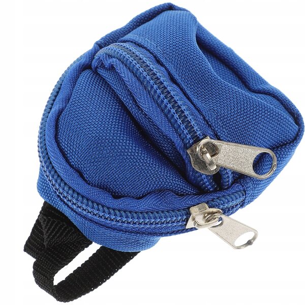 Mini zaino blu realistico per casette delle bambole, decorazione perfetta