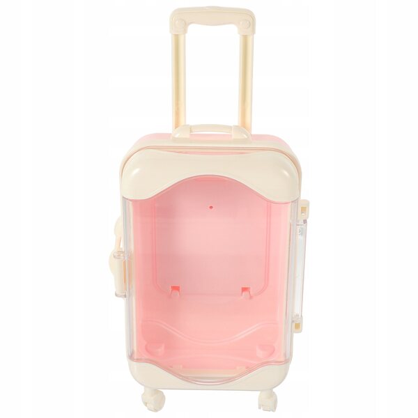 Mini-Lernspielzeugkoffer für Kinder rosa aus Kunststoff 15x9x4,8 cm