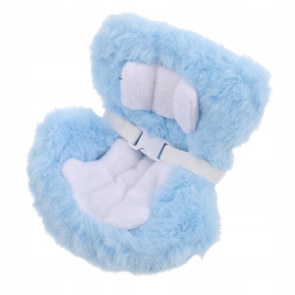 Seggiolino auto in peluche blu per bambole - decorazione per auto