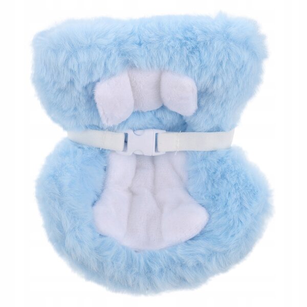Seggiolino auto in peluche blu per bambole - decorazione per auto