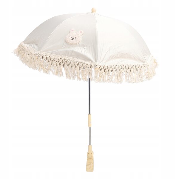 Parasol per Passeggino Universale con Frange, Leggero e Regolabile, Protezione UV 40+