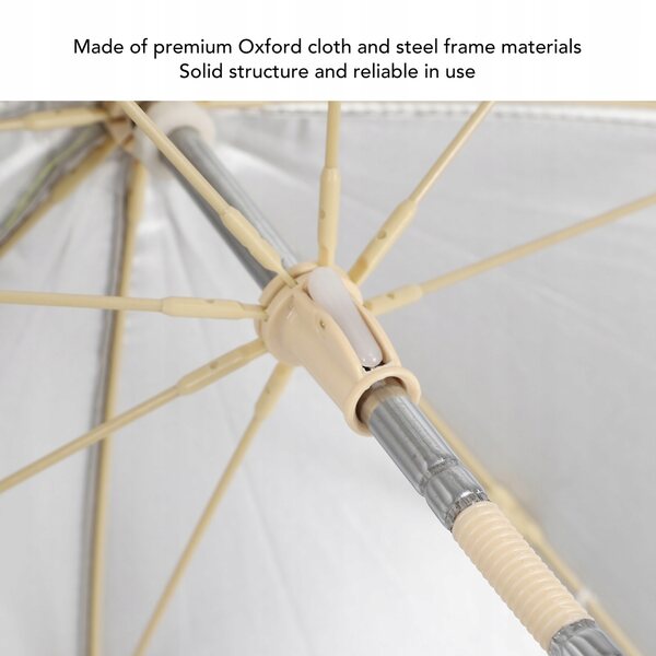 Parasol per Passeggino Universale con Frange, Leggero e Regolabile, Protezione UV 40+