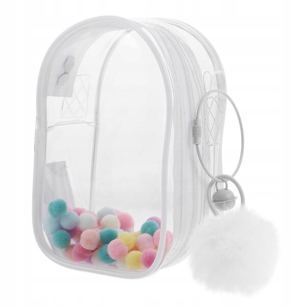 Elegante transparente PVC-Tasche zum Aufbewahren und Transportieren von Puppen