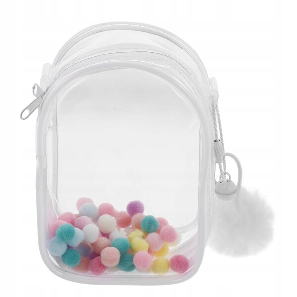 Elegante transparente PVC-Tasche zum Aufbewahren und Transportieren von Puppen