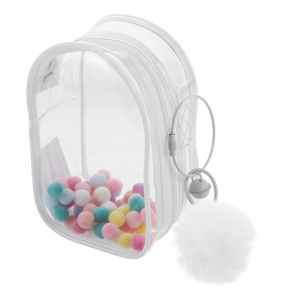 Elegante transparente PVC-Tasche zum Aufbewahren und Transportieren von Puppen