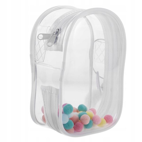 Elegante transparente PVC-Tasche zum Aufbewahren und Transportieren von Puppen