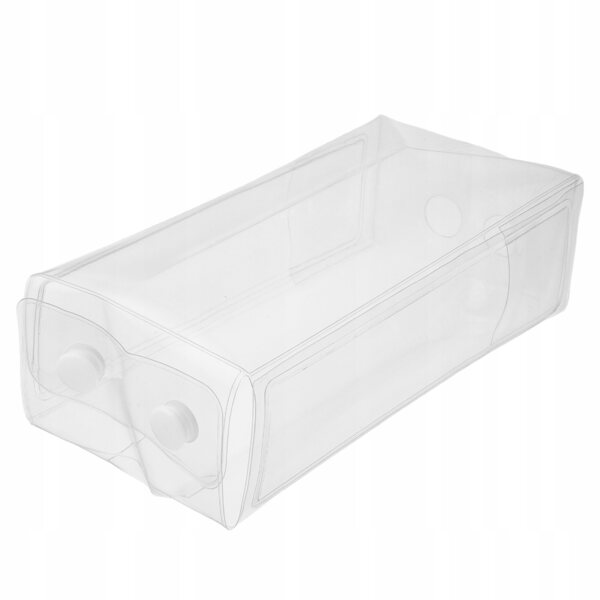 Transparenter PVC-Torf zum Transportieren und Präsentieren von Puppen, 16,5 x 7,5 x 5 cm