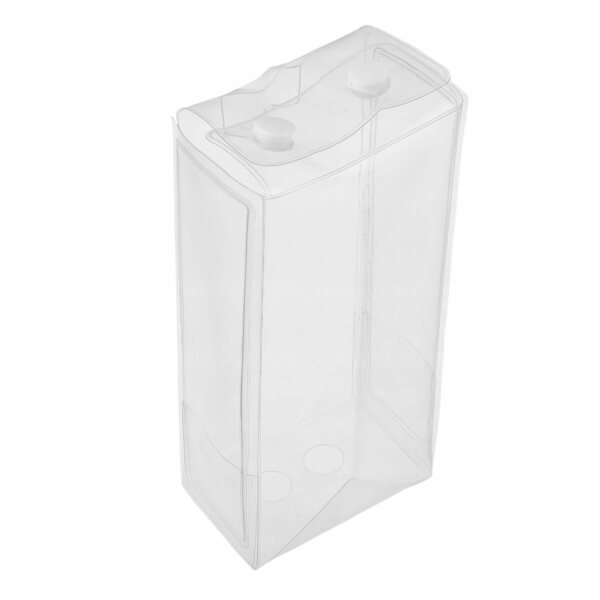 Transparenter PVC-Torf zum Transportieren und Präsentieren von Puppen, 16,5 x 7,5 x 5 cm