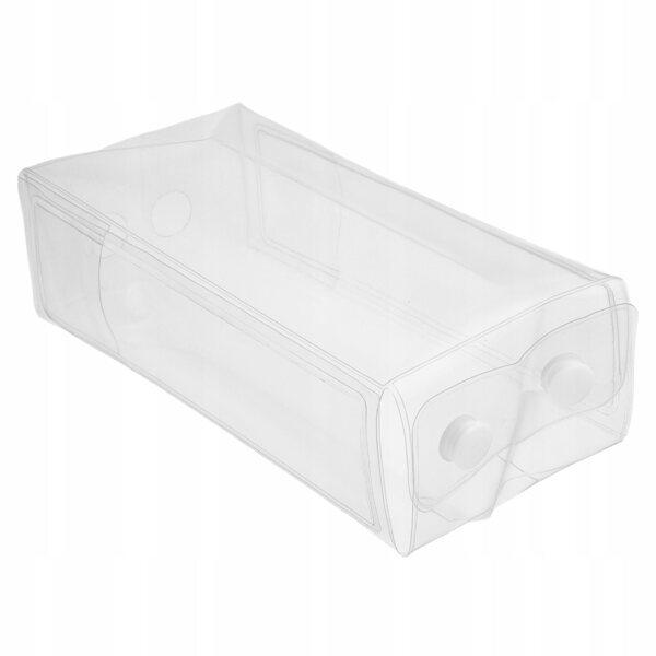 Transparenter PVC-Torf zum Transportieren und Präsentieren von Puppen, 16,5 x 7,5 x 5 cm