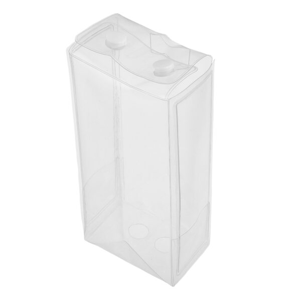 Transparenter PVC-Torf zum Transportieren und Präsentieren von Puppen, 16,5 x 7,5 x 5 cm