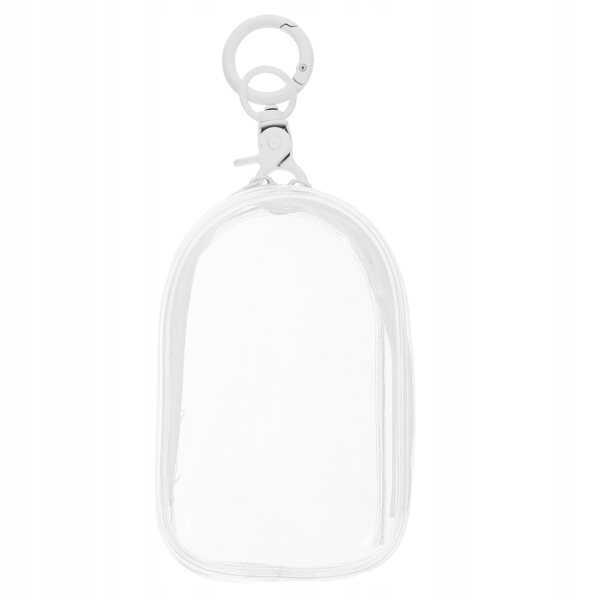 Leichte transparente PVC-Tasche für Puppen mit Schlüsselring und schützendem Reißverschluss