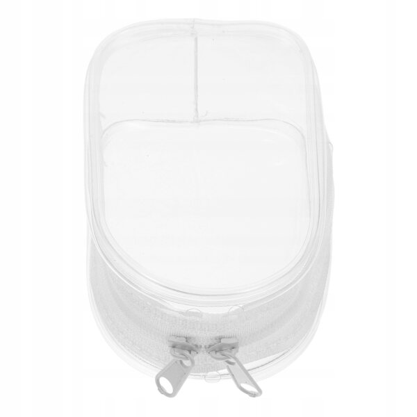 Leichte transparente PVC-Tasche für Puppen mit Schlüsselring und schützendem Reißverschluss