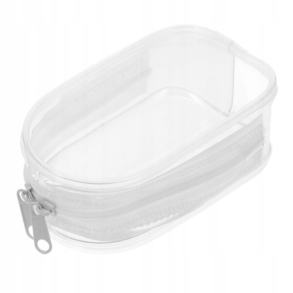 Leichte transparente PVC-Tasche für Puppen mit Schlüsselring und schützendem Reißverschluss