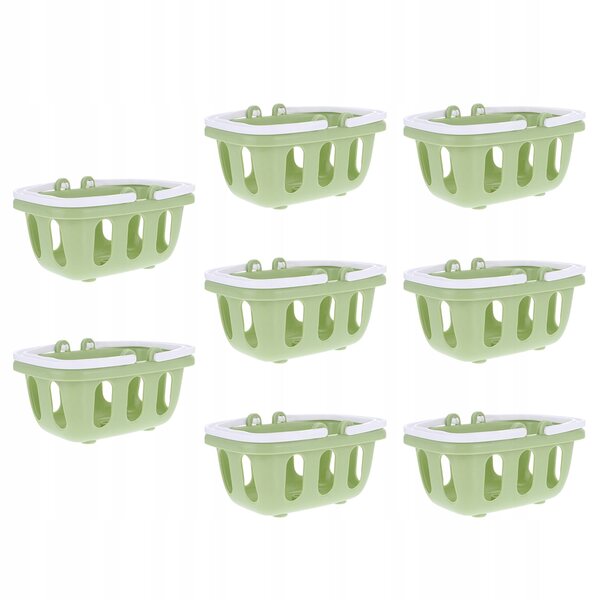 Set mit 8 Mini-Kunststoffkörben für Rollenspiele und Kochen für Kinder