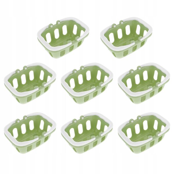 Set mit 8 Mini-Kunststoffkörben für Rollenspiele und Kochen für Kinder
