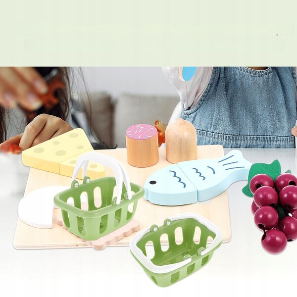 Set mit 8 Mini-Kunststoffkörben für Rollenspiele und Kochen für Kinder