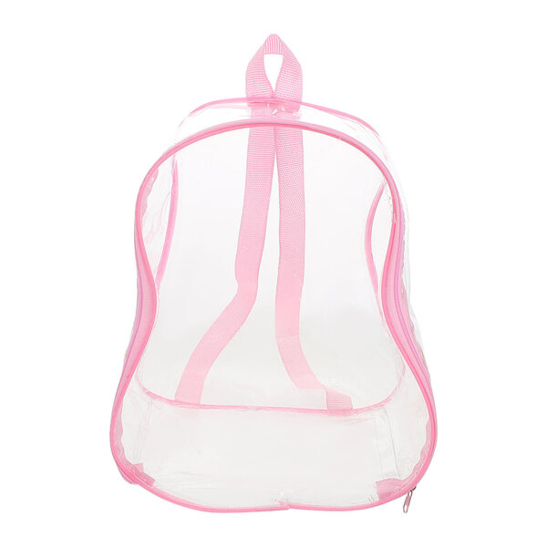 Organizer trasparente rosa a forma di zucca per bambole e mini giocattoli