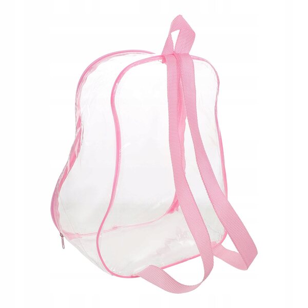 Organizer trasparente rosa a forma di zucca per bambole e mini giocattoli