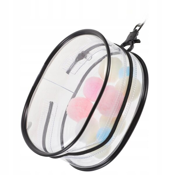 Transparente PVC-Tasche für Transport und Lagerung von schwarzen Puppen