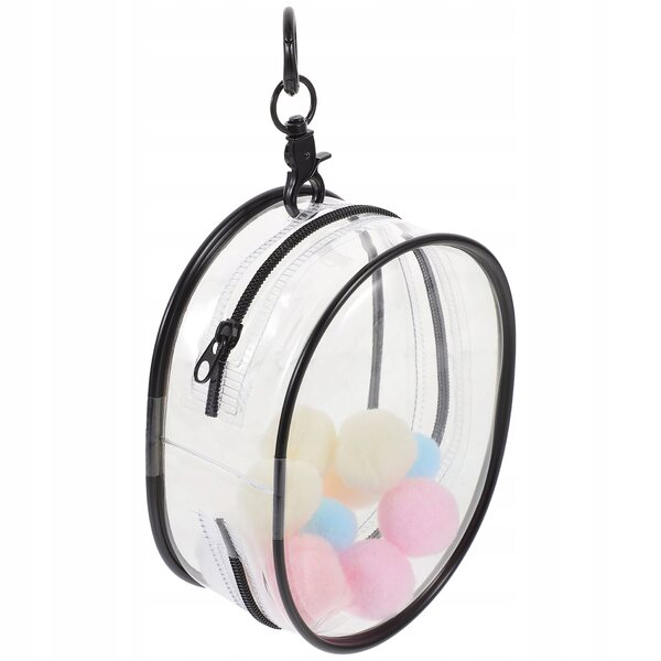 Transparente PVC-Tasche für Transport und Lagerung von schwarzen Puppen