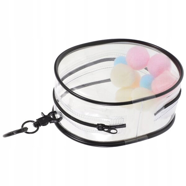 Transparente PVC-Tasche für Transport und Lagerung von schwarzen Puppen