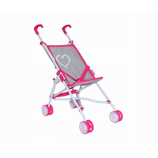 Milly Mally Julia Prestige rosa faltbarer Puppenwagen ab 3 Jahren