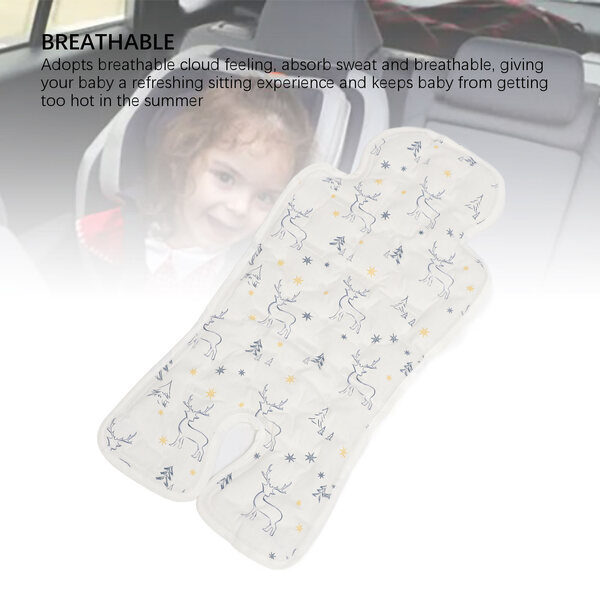Atmungsaktive Matte für Autos und Kinderwagen, multifunktional, 32x67 cm