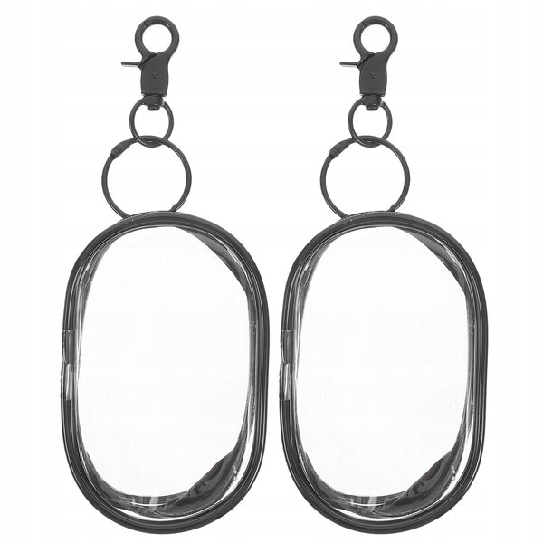 Set 2 Borse Trasparenti in PVC per Trasporto e Conservazione Bambole 10,5x7x4,5 cm