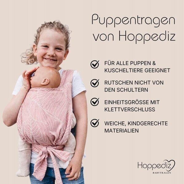 Portabambole Hoppediz Jaipur in cotone panna per bambini dai 3 anni