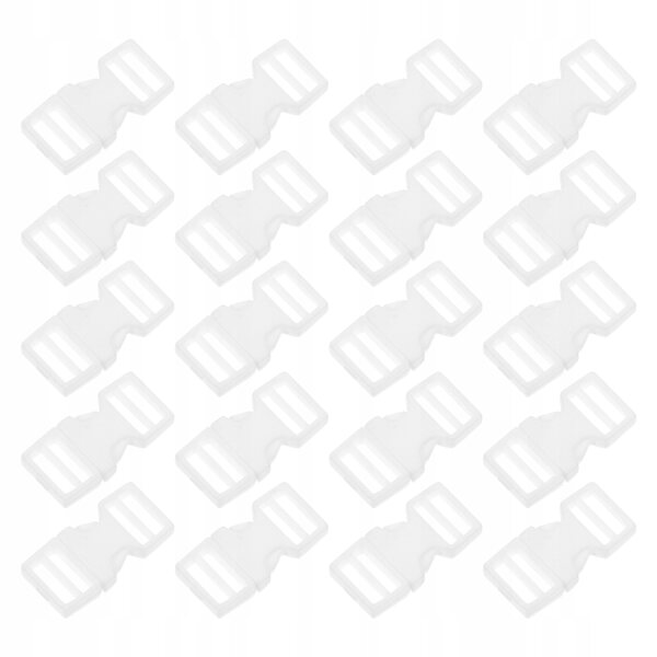 Mini clip di chiusura rapida laterale in plastica 20 pezzi per artigianato