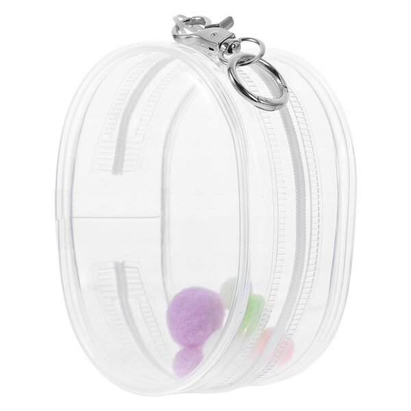 Mini transparenter PVC-Torf für Puppen, Spielzeug und Zubehörhalter, kompakt und leicht