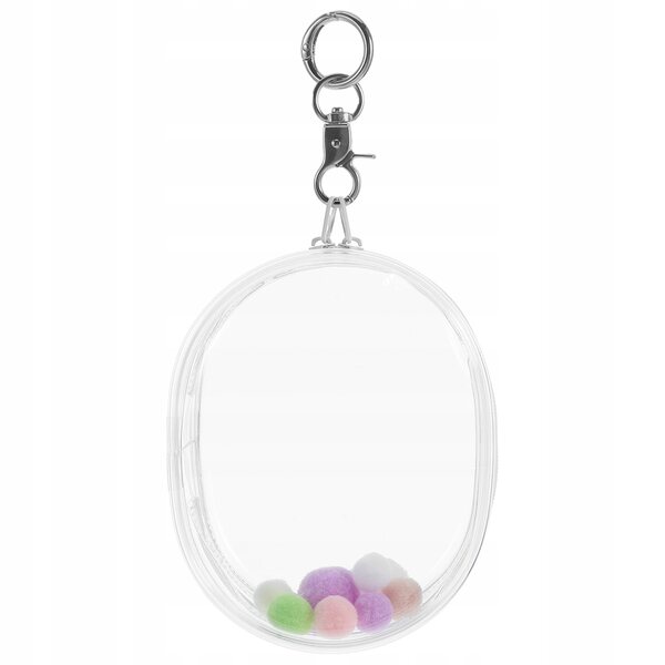 Mini transparenter PVC-Torf für Puppen, Spielzeug und Zubehörhalter, kompakt und leicht