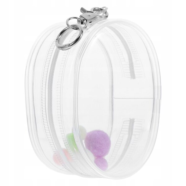 Mini transparenter PVC-Torf für Puppen, Spielzeug und Zubehörhalter, kompakt und leicht