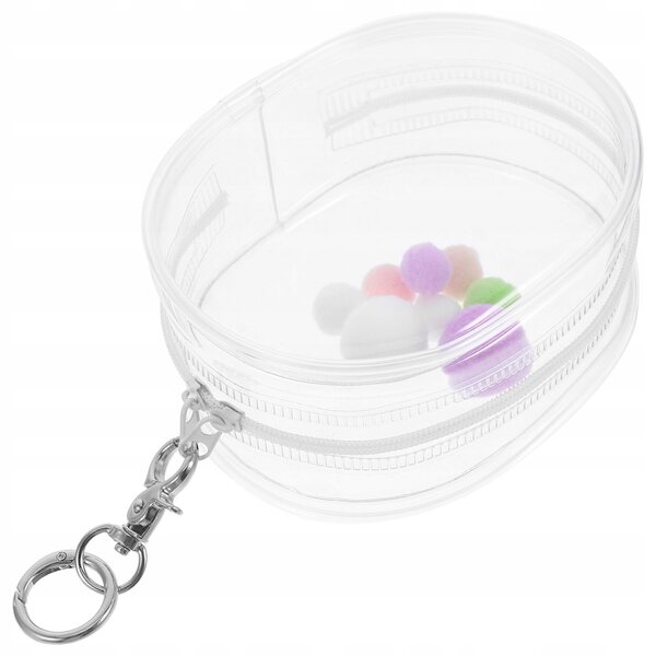 Mini transparenter PVC-Torf für Puppen, Spielzeug und Zubehörhalter, kompakt und leicht