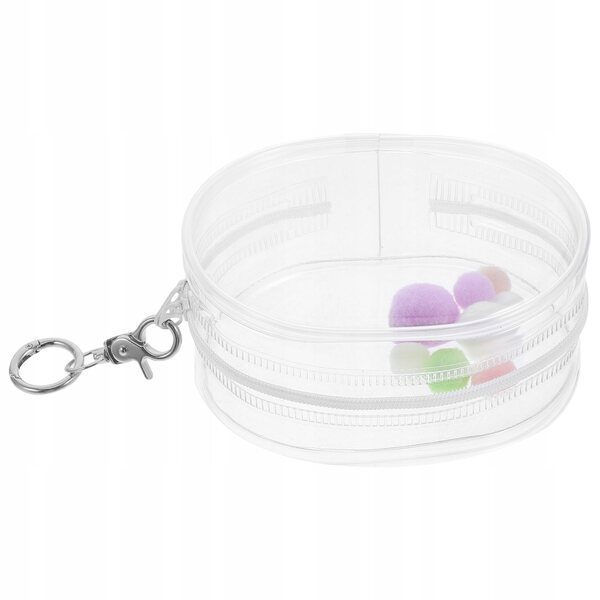 Mini transparenter PVC-Torf für Puppen, Spielzeug und Zubehörhalter, kompakt und leicht