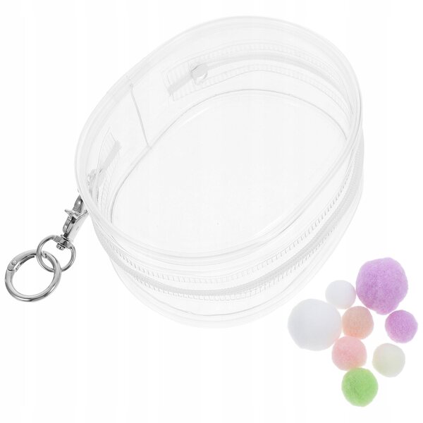 Mini transparenter PVC-Torf für Puppen, Spielzeug und Zubehörhalter, kompakt und leicht