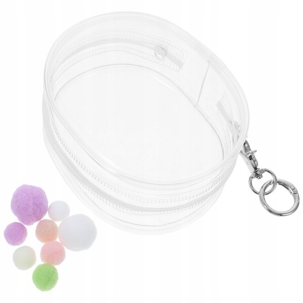 Mini transparenter PVC-Torf für Puppen, Spielzeug und Zubehörhalter, kompakt und leicht