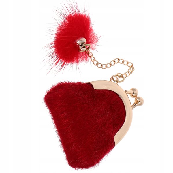 Elegante rote Plüschtasche für Puppen, praktisches und modisches Accessoire