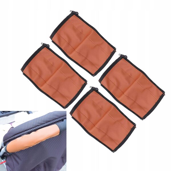 4 universelle Kinderwagen-Griffschützer aus PU-Leder, waschbar, 25 x 10,5 cm