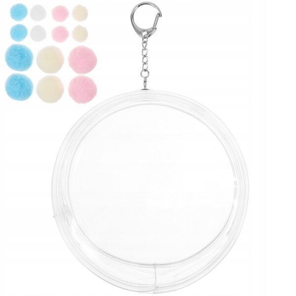 Mini-Tasche aus transparentem PVC mit Puppenhaken – leicht und praktisch