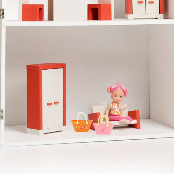 Set mit 12 Mini-Taschen für wiedergeborene Puppen, widerstandsfähig und leicht, für Mädchen