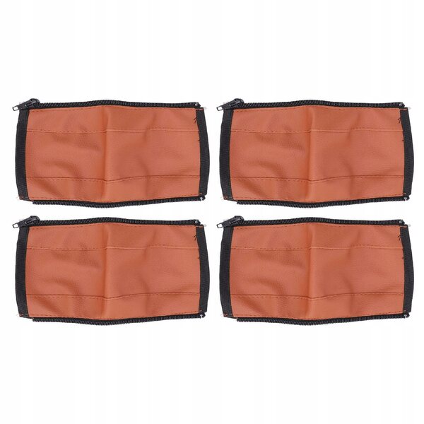 Set mit 4 universellen Griffbezügen aus PU-Leder für Rollstühle, waschbar und widerstandsfähig