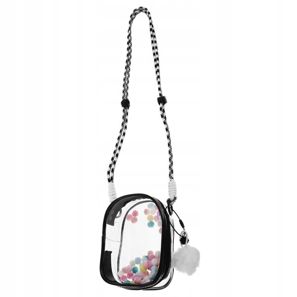 Organizer trasparente in PVC per bambole e figurine con tracolla facile da trasportare