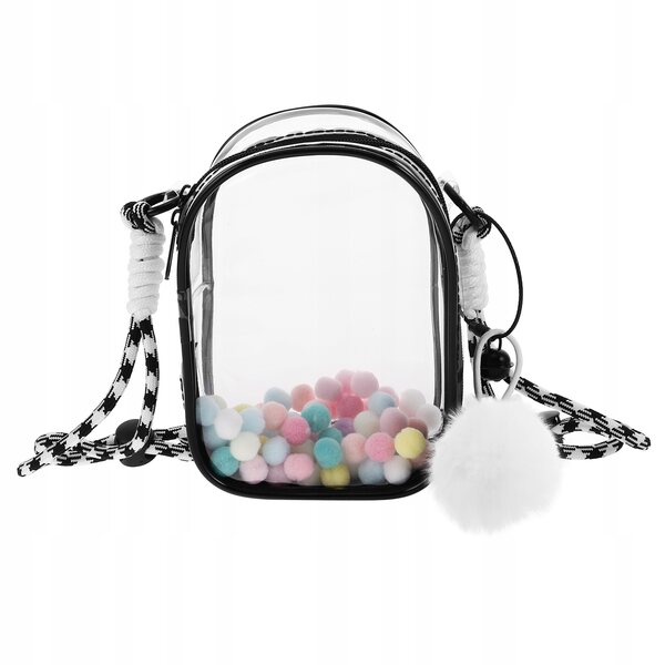 Organizer trasparente in PVC per bambole e figurine con tracolla facile da trasportare