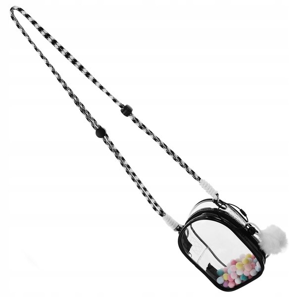 Organizer trasparente in PVC per bambole e figurine con tracolla facile da trasportare