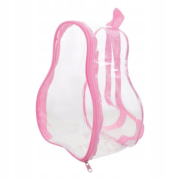 Transparenter rosa Organizer für kürbisförmige Minipuppen 22x16x11 cm