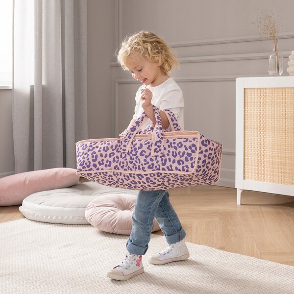 Howa Torf für Leo-Puppen 48 cm mit Purple Panther-Aufdruck – Zubehör für Puppen und Stofftiere